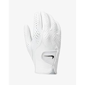 Nike Womens Tour Classic IV Golf Glove for Right Hand White | White | Black Medium/Large