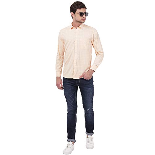 Image of TAHVO Men's Regular Fit Long Sleeves Cotton Formal Shirt