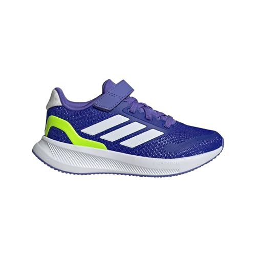 Image of adidas Kids' Marvel Run Falcon 5 Elastic Lace & Strap Shoe