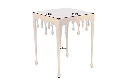 Riess Ambiente Extravaganter Beistelltisch Liquid LINE S 34cm Gold Tropfen-Design Wohnzimmertisch Tisch – Bild 4