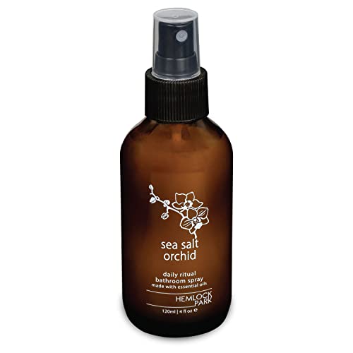 Image of Hemlock Park Sea Salt Orchid Botanical Mist Room + Linen Spray | 4 oz Glass Bottle | Made in USA