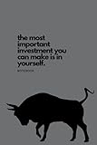  Investment/Stock Market Notebook with Inspiring Quotes 200 pages