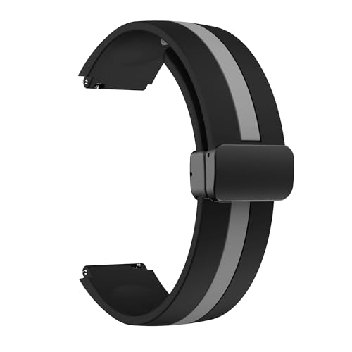 [X] 18MM 20mm 22mm Xgbv Fit For Samsung Galaxy Watch 6 5 4 44MM 40mm oh Active 2 Gear S3 C{^uXbg jo[T Correas(Black Gre