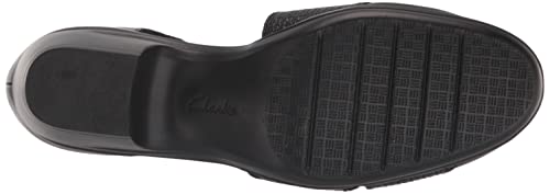 Clarks Emily Rae Pump, Black Leather, 10 Medium #TOP3