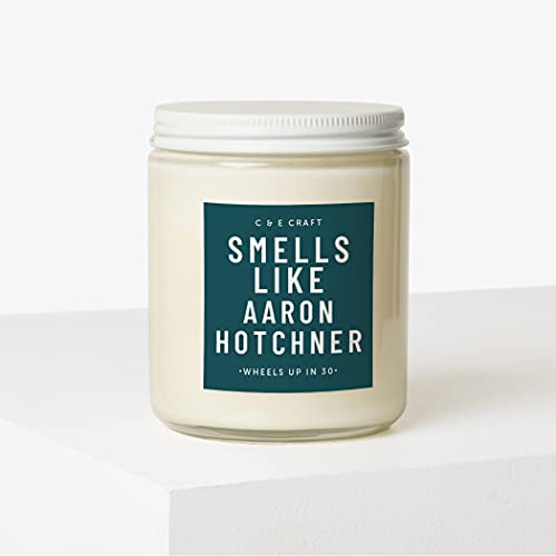 CE Craft - Smells Like Aaron Hotchner Candle - Mahogany Teakwood Scent - Gift for Her, Girlfriend Gift, Criminal Mind Gift, Prayer Candle