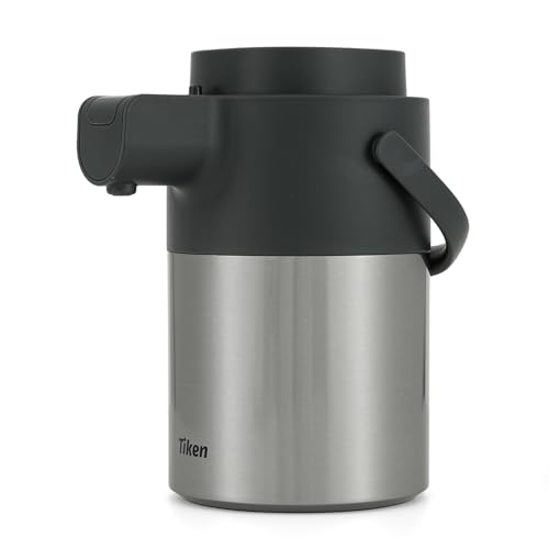 Tiken 2.2L Pumpkanne Thermoskanne Edelstahl Doppelwandige