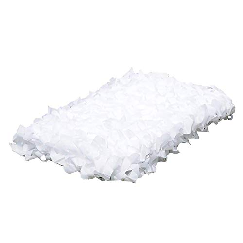 Filet de camouflage blanc pour abriter une grande terrasse du soleil