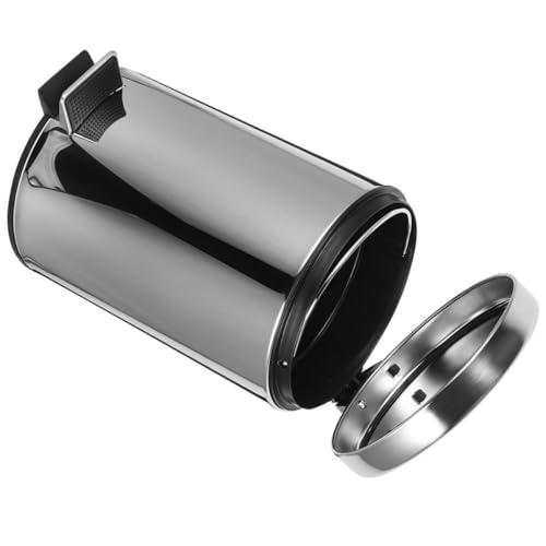 Poubelle inox 5l compacte en acier inoxydable avec pédale pour petits espaces
