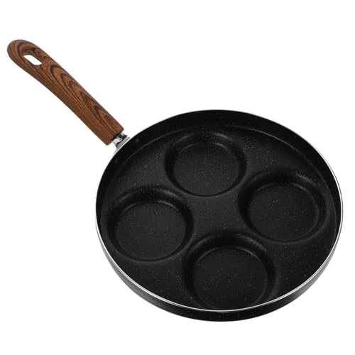 LABRIMP 1 Pieza Molde De Huevo Frito Sartén Bandeja De Huevo Antiadherente Soltero No- Sartenes Horno Tortilla Cocedor De Huevos Largo Freidora Fritura Para Cacerola Con Olla Baquelita