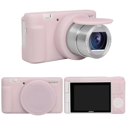 Funda de silicona para cámara Sony ZV-1 color Jelly Pink miniatura 1