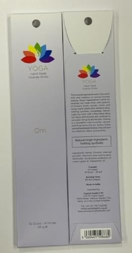 YOGA Hand Rolled Incense Sticks Om 20g - Image 3