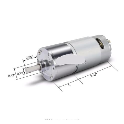 Micro-réducteur DC12V 800 tr/min avec arbre de 6mm robuste et durable pour mini robot - 2