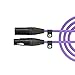 Rode PSA1+ Desk-Mounted Broadcast Microphone Boom Arm (Purple) with Purple Premium XLR Cable (3m)