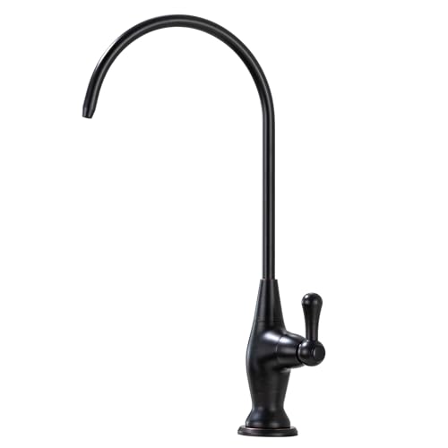 Image of Sink Drinking Water Faucet, Sink Water Filter System, Suitable for Most Reverse Osmosis or Water Filtration Systems,Stainless Steel Reverse Osmosis Faucet for Kitchen Bar, Oil Rubbed Bronze