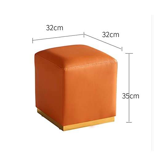 Taburete para el dormitorio tapizado en cuero premium con estructura reforzada 3