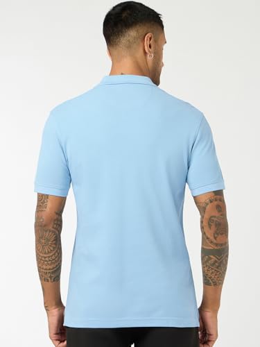 Image of Bewakoof Men Solid Regular Fit Half Sleeve Collar Pure Cotton T-Shirt