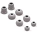 MMOBIEL Set de Puntas de Goma/Almohadillas Auriculares internos de Silicon (Silicona) para Powerbeats 2/3 Monsterbeats Inalámbricos Beats by Dre audífonos 4 Pares (Gris)