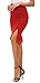Urban CoCo Women's Knee Length Stretch Pencil Skirt High Waisted Bodycon Midi Straight Skirt(XL,Camel)