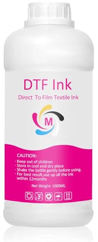Image of DTF Ink Magenta 1000ML Refill for Printhead DX5 DX7 5113 XP600 L3200 4720 TX800 L1800 L805 R1390 Printer, for Heat Transfer Film Printing (1 Pack)