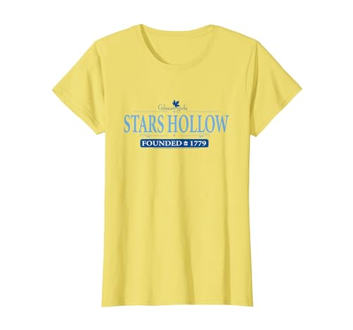 Image of Gilmore Girls Stars Hollow T-Shirt, Women, Lemon Yellow, X-Large