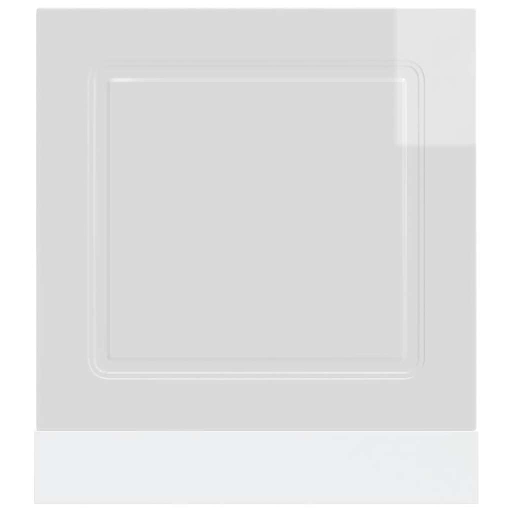 vidaXL Panneau de Lave-Vaisselle Kalmar Blanc Brillant 60x1,5x57 cm
