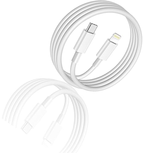 Image of AINE PD 3.0 Cable 3.3FT Power Delivery Fast Charging Cable Compatible With iPhone 14 13 12 11 Pro Max X XS XR 8 7 6s Plus SE|Original Charging Speed,White