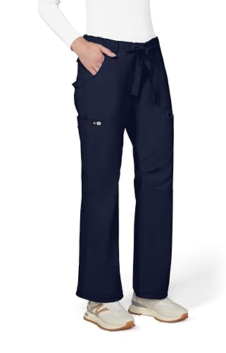 Koi Women's Lindsey Ultra Comfortable Cargo Style Scrub Pants, Navy, Large - Thumbnail 6