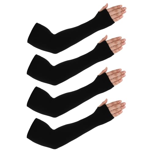 Yolev 2 Paar Eisseide Ärmel Sonnenschutz Ärmelschoner Schwarz UV Armschutz Ärmlinge Armsleeve Armstulpen Sommer mit Daumenlöchern Kühlung Armlinge für Damen Herren Fußball Basketball Golf Yolev 2 Paar Eisseide Ärmel Sonnenschutz Ärmelschoner Schwarz UV Armschutz Ärmlinge Armsleeve Armstulpen Sommer mit Daumenlöchern Kühlung Armlinge für Damen Herren Fußball Basketball Golf