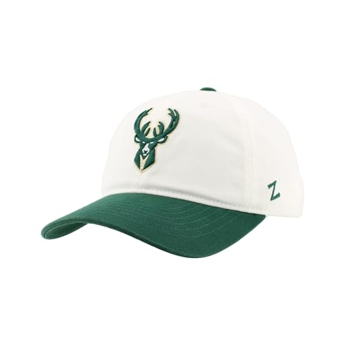 Milwaukee Bucks NBA Officially Licensed Adjustable Hat Scholarship Icon White