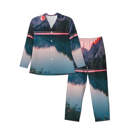 Pyjama deux pièces homme manches longues pour nuits paisibles et sommeil réparateur