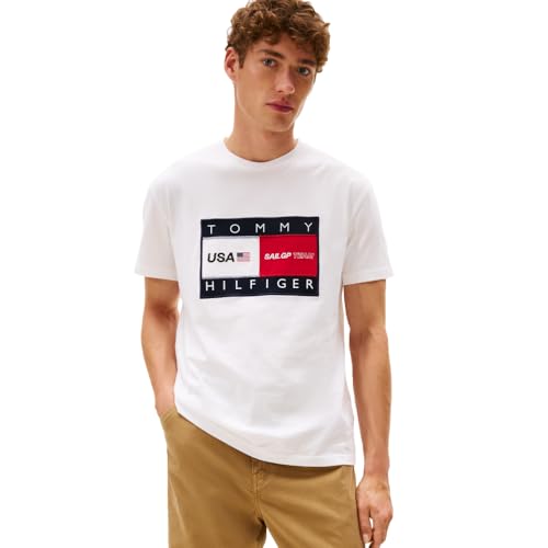Tommy Hilfiger Men's Tommy X U.S. Sail GP Team Graphic Crew Neck T-Shirt