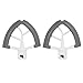Gfryerty 2 confezioni di mastice Flex per mixer 5/4,5 Quart Tilt Testa Stand Mixer con raschietto in silicone