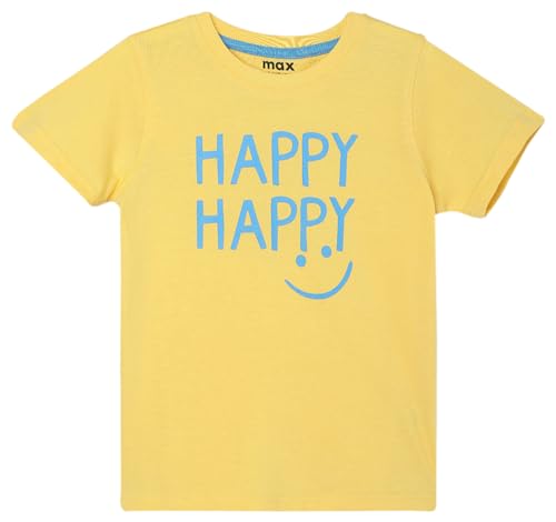 Image of Max Boy Cotton Printed Regular Fit T-Shirt