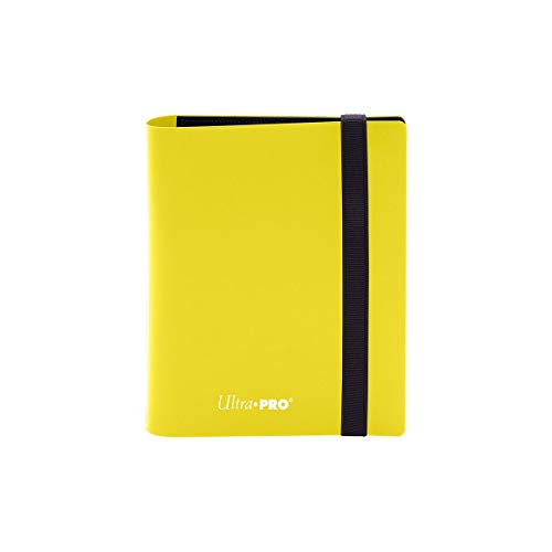 Image of Ultra Pro E-15371 Eclipse 2 Pocket Pro Binder-Lemon Yellow, 80-Card Display Album