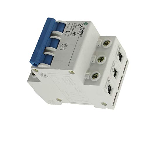 Aexit DZ47-63 C6 Circuit Breakers 6A 400VAC 6000A Breaking Capacity 3 Poles Miniature Circuit Breakers Circuit Breaker