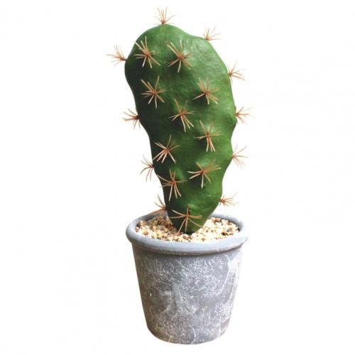 ADERFETBI Fake Plants Artificial Cactus Succulents Prickly Pear Potted Plant Pot Eco-Friendly Simulation Home Office Desktop Decoration Hot Artificial Flowers(4)