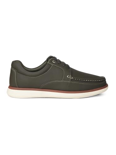 Image of Bata Comfit BLOB Derby, Men's Olive Formal Derby Shoes