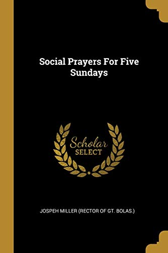 Social Prayers For Five Sundays