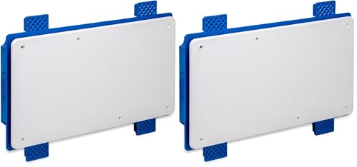 Electraline 60393 Boîte de jonction encastrée pour plaques de plâtre IP40 (296X153X70mm) avec couvercle et vis (Lot de 2)