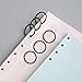 LOUZAGO 100 Pack 1-1/2 Inch Binder Rings, Black Book Rings Index Card Ring, Metal Ring Binder Clips Key Rings Paper Rings for Office, School, Home (Black, 38mm)