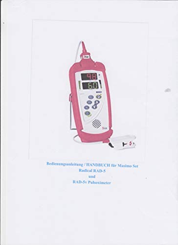 Preisvergleich Produktbild Bedienungsanleitung / HANDBUCH für Masimo Set Radical RAD-5 und RAD-5v Pulsoximeter