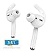 Produktbild AhaStyle Airpods Silikon Ohrpolster mit Ohrbügel - Airpods Aufsatz 2 Paar Airpods Earplugs Anti-Rutsch mit Silikon Aufbewahrungshaken Tasche für AirPods 2 & 1 und EarPods (Klar, 2 Paare Groß & Klein)
