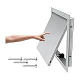 Schiebefenster Revisionsklappe Aus Aluminiumlegierung, Universelle, Flächenbündige Wartungsklappe Mit Schrauben, Revisionsöffnungsabdeckung Für Sanitär- Und Elektrokabel(Grey,50x50cm(19.7x19.7in))