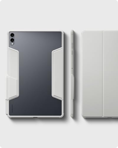 Image of Spigen for Galaxy Tab S11 Ultra Case (2025), Ultra Hybrid Pro Protective Tri-Fold Cover with Transparent Back and S Pen Holder, 14.6 inch, Gray
