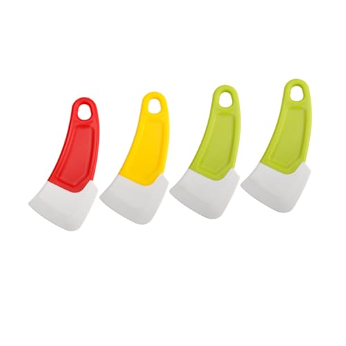 Unomor Kitchen Gadgets Dish Scrubber Set 4pcs Silicone Sauce Scrapers Pan Non-stick Scraper Gum