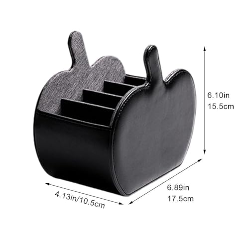 Support de télécommande en cuir avec 4 compartiments pour trier vos boîtiers - 4