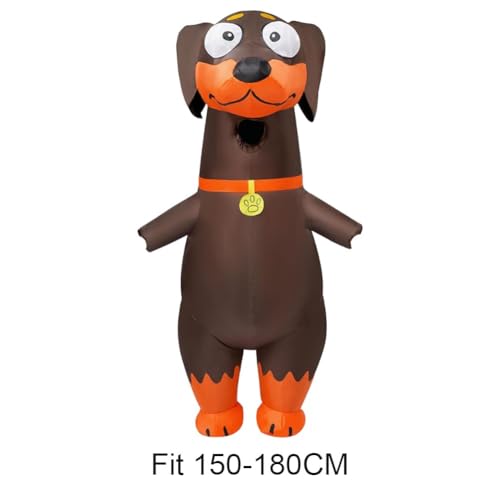 Costume gonflable de teckel pour animer une soirée déguisée originale