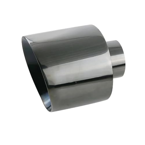 Silenciador de automóvil universal con punta de escape de 63mm y salida inclinada de 114mm