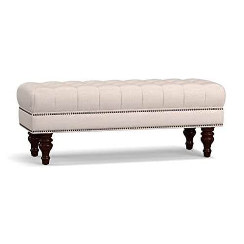 Image of Martin Tufted Upholstered Bench Ottoman Storage Couch pouffe Puffy Settee Footstool bedend for livingroom Bedroom Office