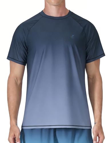 Image of Men's Swim Shirts Rash Guard UPF 50+ UV Sun Protection T-Shirt Quick Dry Fishing Beach T Shirts
